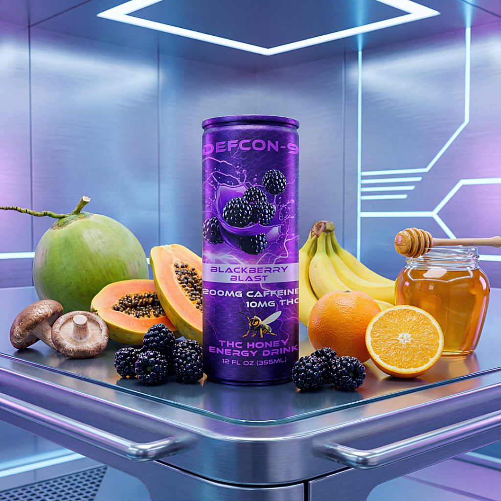 DEFCON-9 Blackberry Blast energy and performance beverage
