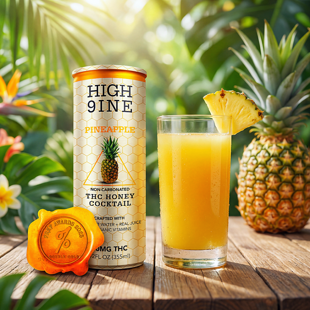 HIGH 9INE Pineapple 10mg Infused Honey Cocktail